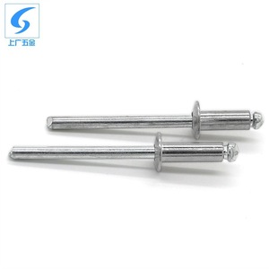 Remache Ciego de Acero Inoxidable 304 de 3.0-4.8 mm, Tipo Abierto, Cabeza Plana Redonda, para la Industria de la Construcción, Shanghai y Guangzhou - Product Image 2