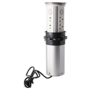 Çok yönlü IP65 <span class=keywords><strong>WiFi</strong></span> akıllı motorlu Pop-Up güç soketi ile Bluetooth hoparlör 15W kablosuz şarj otomatik kaldırma soketi - Product Image 2