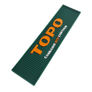 Customizable Silicone PVC Pub Bar Spill Mat Beer Rail Mat Drip Tray Non Slip Service Pad Table Mat <b>Placemat</b> Coaster Pad - Product Image 4