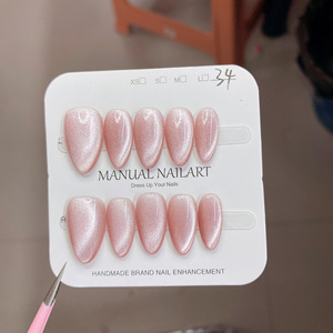 Ongles press-on œil de chat faits main sur mesure, vente en gros mixte, livraison directe disponible, directement de l'usine - Product Image 4
