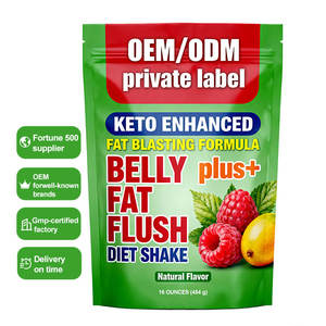 Iso22000 פרטי תווית שטוחות בטן שטוחה אבקת אנרגיה להגביר משקה תה ירוק פטל שומן מבער אבקת שומן צורב - Product Image 1