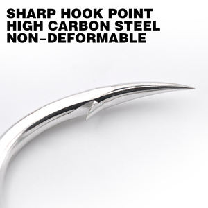 Hameçons de pêche MAG Jigman 3/<span class=keywords><strong>0</strong></span> 5/<span class=keywords><strong>0</strong></span> <span class=keywords><strong>7</strong></span>/<span class=keywords><strong>0</strong></span> 9/<span class=keywords><strong>0</strong></span> 11/<span class=keywords><strong>0</strong></span>, robustes, <span class=keywords><strong>5X</strong></span>, en carbone haute résistance, hameçons simples pour jigging, eau salée - Product Image 4