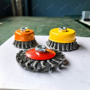 Metal Polishing <b>Wire</b> <b>Brush</b> Wheel Cup Hardware Tools Carbon Steel Twisted Round Steel <b>Wire</b> Cup <b>Brush</b> - Product Image 5