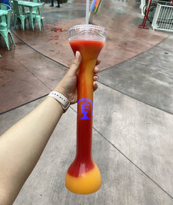 Hot Selling Products 2023 AMZ Disposable Bottle Long Neck Drinking Yard Plastic Slushy Cup Tall Plastic 32 oz Unique Cups - Product Image 3