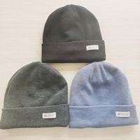 Source Factory Fashion American Cotton Acrylic Knitted Hat Outdoor Riding Cold Hat Unisex Winter Thicked Cold Hat Cap