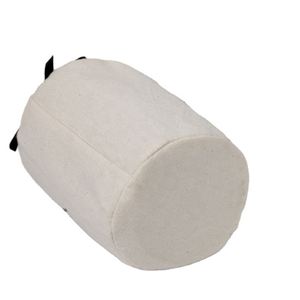 Sac en tissu réutilisable en coton biologique avec logo personnalisé pour emballage de bougies, fond rond, vente en gros - Product Image 2