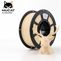 Matériel sur le thème de la nature pour les sculptures de portraits de cerfs utilisant des idées d'impression décorative en PLA crème beige Macaron, filament d'imprimante 3D.