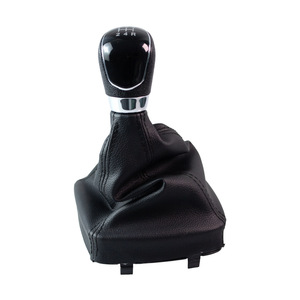 Ford Mondeo Mk4 Gear <b>Shift</b> <b>Knob</b> Cover Leather 5 6 Speed Manual Transmission Accessory Black Silver Ergonomic Design - Product Image 1