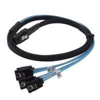 Câble adaptateur MINI SAS36PSFF-8087 vers 4SATA pour carte graphique serveur et disque dur