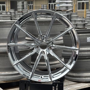 <span class=keywords><strong>Jantes</strong></span> monobloc personnalisées en alliage à rayons multiples concaves profonds CF3-FF forgées <span class=keywords><strong>18</strong></span> 19 20 <span class=keywords><strong>pouces</strong></span> 5X112 5X120 chromées pour voitures de course - Product Image 5