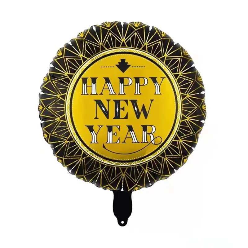 Ballon de décoration pour joyeux noël, 18 pouces, fournitures de fête, ballon à hélium plaqué aluminium, nouvel an, meilleure vente,