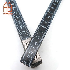Herramienta de medida plegada 2 metros <span class=keywords><strong>10</strong></span> pliegues bolsillo Color negro <span class=keywords><strong>regla</strong></span> plegable de madera CMYK logotipo completo <span class=keywords><strong>regla</strong></span> alemana junta de Metal precio barato - Product Image 4