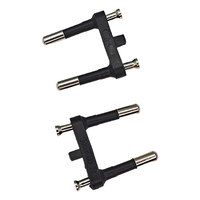 Insert de prise européenne à 2 broches 4.0MM certifié VDE, fiche européenne CEE7/16 sans mise à la terre, PBT ignifuge pour appareils ménagers