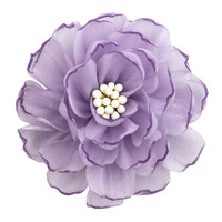 Kain Chiffon Bunga 3D 5cm Grosir, Patch Bunga Kecil dengan Pinggiran Terpanggang, Organza Mawar, Patch Bunga untuk Sepatu, Topi, Aksesoris Pakaian.