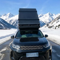 Tente de toit rigide en aluminium LLOYDBERG 4x4 tout-terrain pour 4 personnes, tente de toit de voiture à coque rigide, camping, tente de toit pour camion