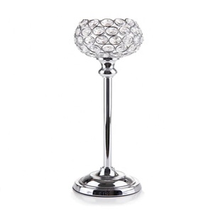 Florero de cristal para decoración del hogar, florero de boda de plata - Product Image 5