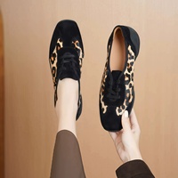 Mocassini Casual da Donna in Vera Pelle Super Morbida con Stampa Leopardata, Punta Quadrata, Suola Spessa e Fodera in Pelle di Maiale – Non Stancano i Piedi