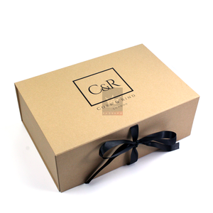 Caja de Regalo Magnética de Papel Kraft Personalizada, Popular y Elegante, con Cinta, al por Mayor - Product Image 1