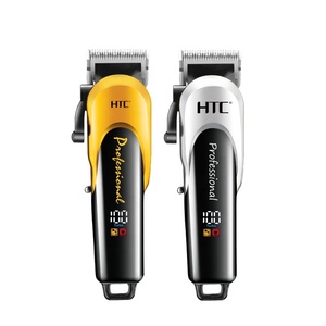 Cortadora de <span class=keywords><strong>pelo</strong></span> <span class=keywords><strong>profesional</strong></span> HTC, cuchilla de cerámica, cortadora de peluquero inalámbrica eléctrica recargable para hombres, <span class=keywords><strong>máquina</strong></span> para <span class=keywords><strong>cortar</strong></span> cabello - Product Image 1