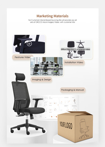 Nouvelle <span class=keywords><strong>chaise</strong></span> de bureau ergonomique pivotante à dossier haut, multifonctionnelle, en maille, pour cadres et dessinateurs - Product Image 5