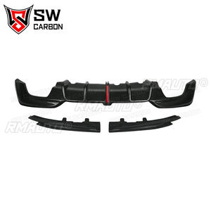 Serat karbon KB gaya Diffuser belakang, untuk BMW Series G20 G28 <span class=keywords><strong>M</strong></span> Sport 325i 330i M340i 2019-2022 Splitter Spoiler bawah Bumper belakang - Product Image 6