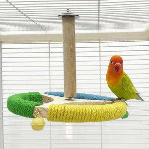 Rulman direksiyon ile doğal ahşap toptan eğitim papağan oyuncak - Product Image 1