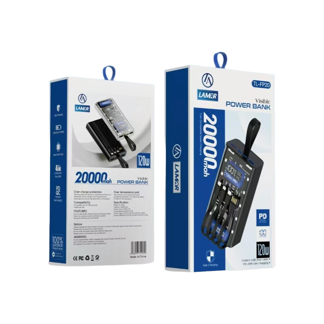 Lamar L20 20,000mAh Portable Power Bank