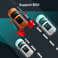 Nouvelle tendance 4K HD double objectif caméra de recul de voiture Vision nocturne GPS écran tactile multimédia Streaming enregistreur vidéo voiture boîte noire