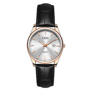 Reloj de Cuarzo de Negocios con Esfera Grande para Parejas, Resistente al Agua, con Correa de Cuero Genuino, Calendario y Cronómetro, Relojes de Cuarzo Populares al por Mayor - Product Image 4