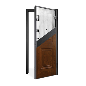 Bisagras ajustables antirrobo reforzadas con puerta desnuda de estilo Industrial de venta superior, Manual Interior terminado para apartamentos - Product Image 1