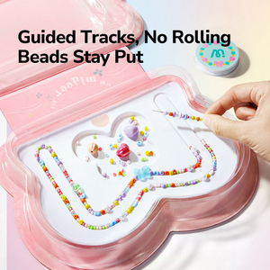 Boîte à bijoux créative en plastique Mideer pour enfants de 8 ans et plus, ensemble de bijoux à faire soi-même, ensemble de maquillage, jouet cadeau - Product Image 5