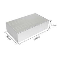 Kotak Sambungan Logam Aluminium Ekstrusi Listrik, Housing Elektronik PCB, Enclosure Aluminium dengan sistem pendingin heatsink
