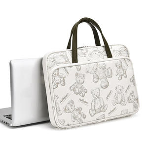 เคสป้องกันแขนแล็ปท็อปลายหมีการ์ตูนน่ารักสำหรับเด็กผู้หญิง15นิ้วกระเป๋าคอมพิวเตอร์แท็บเล็ตพีซีที่มีด้ามจับเปิดกว้าง - Product Image 6