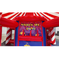Jeux de fête gonflables 5-en-1 de qualité commerciale enfants et adultes carnaval grand château gonflable