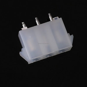Connecteur de boîtier PCB BAXIN 63080-3A, pas de 6,3 mm, connecteur à broches, 3 broches, Molex 42002, femelle, électronique, 15A max, blanc, 300V AC/DC - Product Image 5