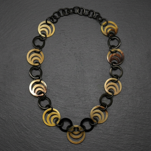 Collar Clásico Unisex con Eslabones de Cuerno, Estilo Cadena, Hecho a Mano en Vietnam, Joyería Ecológica, Cadenas de Moda para Aniversario - Product Image 2