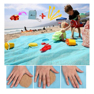 <span class=keywords><strong>Manta</strong></span> de playa para acampar impermeable plegable sin <span class=keywords><strong>arena</strong></span> portátil para exteriores, <span class=keywords><strong>manta</strong></span> de playa duradera a prueba de <span class=keywords><strong>arena</strong></span> con logotipo personalizado - Product Image 4