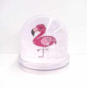 Globe à neige en plastique personnalisé, cadeau souvenir en gros, globe à neige en résine acrylique avec insertion photo - Product Image 2