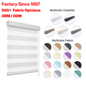 Persianas Zebra de Casete Fabricadas Desde 1997, Más de 500 Telas, OEM ODM, Persianas Enrollables Personalizadas Día y Noche para Hogar y Oficina, Protección Solar - Product Image 1