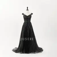 Красивое вечернее платье с бисером трапециевидного силуэта Омбре и черное платье для девушек Оптовая продажа OEM