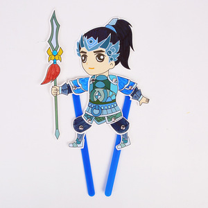 Jeu d'ombre bricolage fait à la main <span class=keywords><strong>trois</strong></span> <span class=keywords><strong>royaumes</strong></span> personnages enfants papier éducatif artisanat assemblage jouets maternelle matériaux créatifs - Product Image 6