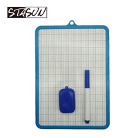 Ensemble de tableaux blancs effaçables à sec double face, petit tableau blanc portable avec marqueur et gomme pour enfants, étudiants, école à domicile