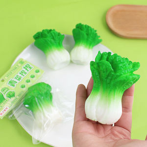 Vente directe usine – Jouet de décompression amusant en forme de chou vert à presser pour filles et garçons - Product Image 4