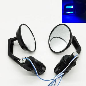 Rétroviseurs <span class=keywords><strong>de</strong></span> <span class=keywords><strong>guidon</strong></span> <span class=keywords><strong>de</strong></span> moto Motorefit avec clignotants LED, universels 7/8" <span class=keywords><strong>22MM</strong></span> - Product Image 3