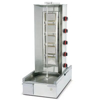 2 Brûleurs potis shawarma Machine Table top bbq grill gaz barbecue professionnel set bbq grill