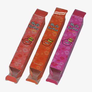 Custom Printing Cardboard Paper Tuck Boxes For Lip Balm Lip Gloss Makeup Beauty Products Packaging