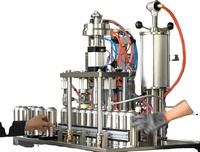 Machine de remplissage semi-automatique de peinture en aérosol SLC, machine de sertissage de valves pour liquides en aérosol