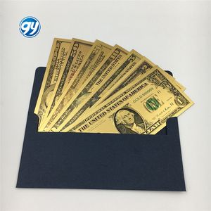 Ensemble de billets de banque américains en or 24 carats plaqué or, souvenir cadeau - Product Image 5