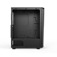 ATX Gaming Mesh Panel PC Case Full Tower Tempered Glass Side Gaming Computer Case Desktop PC Cabinet with RGB Fan