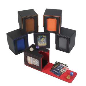 Y Y Premium PU Card Storage Box Single Sleeved Deck Case with Clip Closure Holds 100+ Trading Cards for - Product Image 1